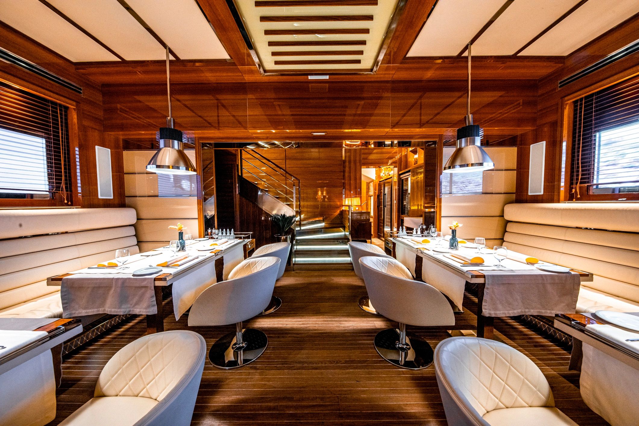 modern yacht interior