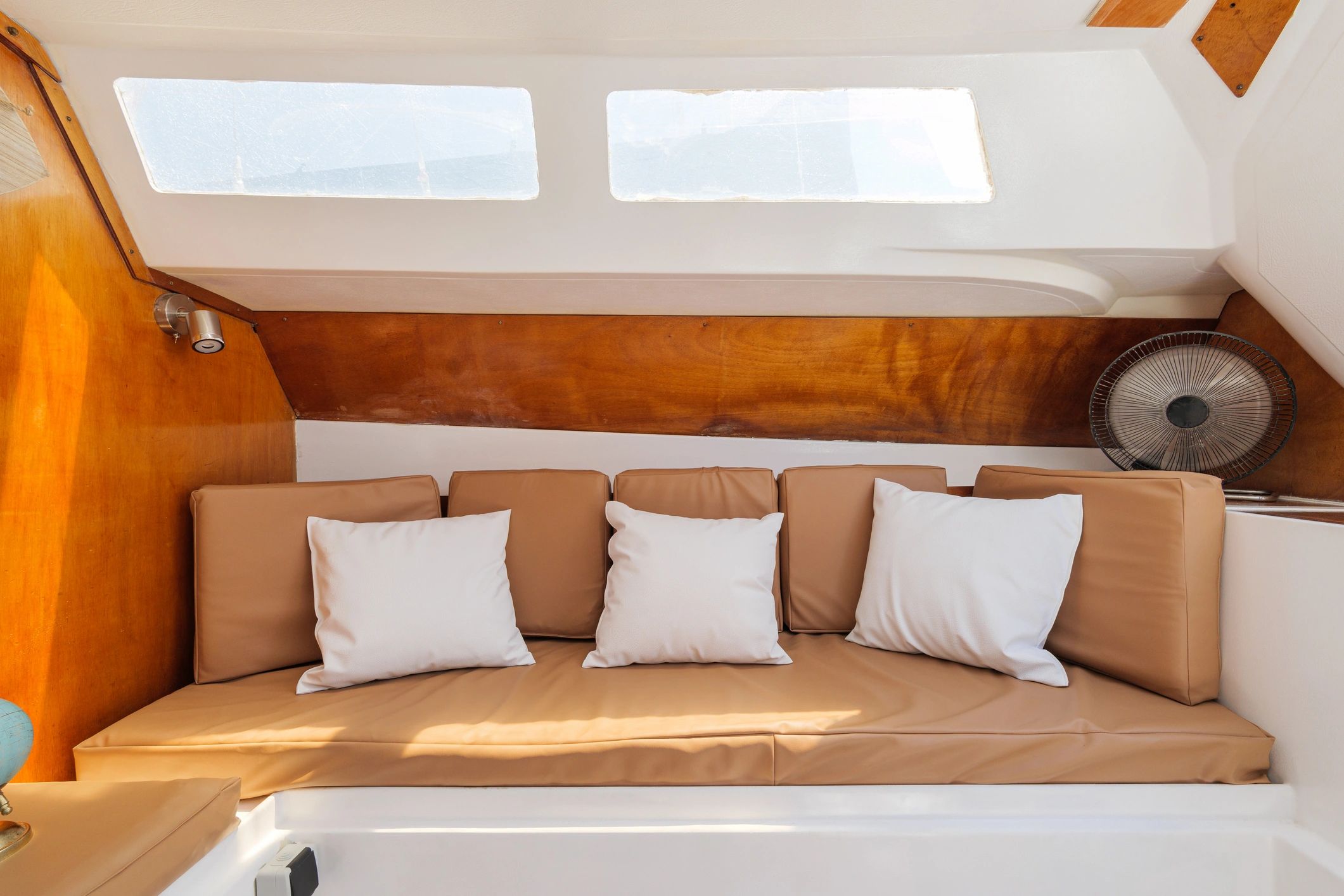 modern yacht interior and exterior