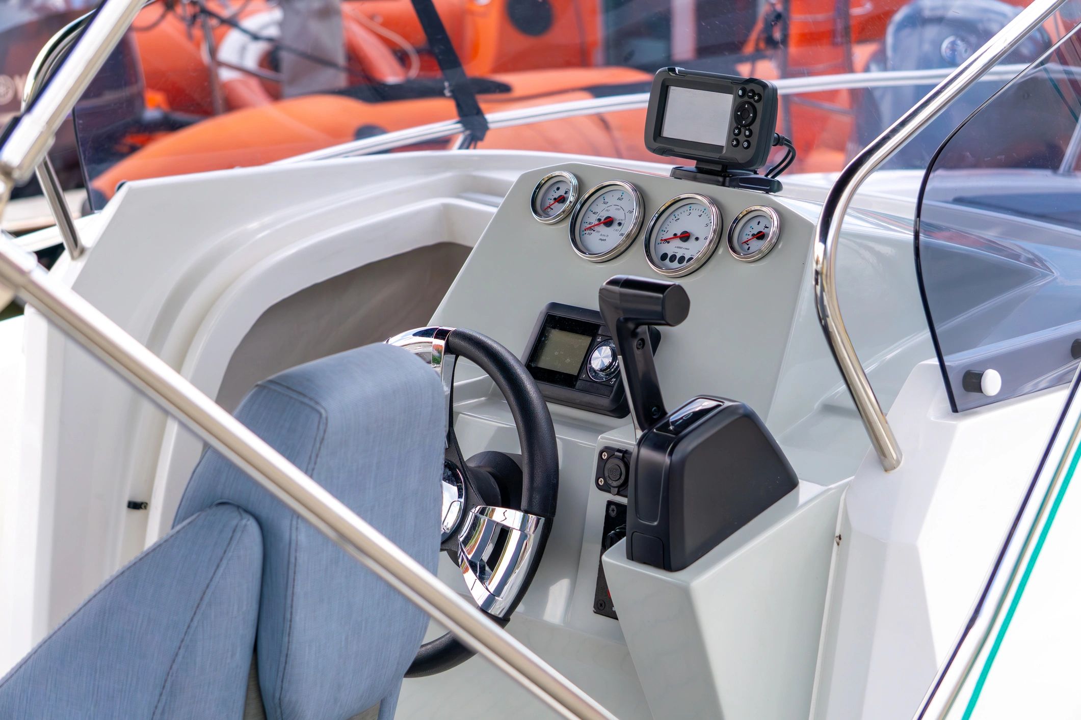 modern yacht interior and exterior